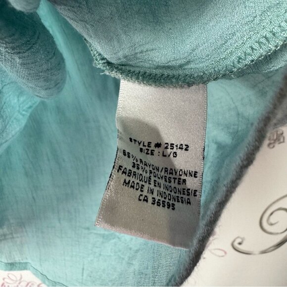 Mandee tank top crochet blue boho sea ocean beach flowy comfy bohemian beachy - Picture 8 of 8